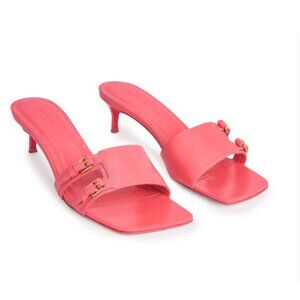 NWOT By Far Pink Roni Heeled Sandals